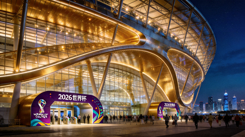 2026年世界杯主办城市体育场外部宏伟建筑