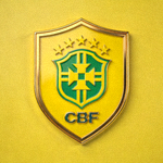 巴西国家队黄色队徽与五颗星标志